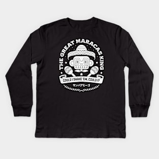 The Great Maracas King Emblem Kids Long Sleeve T-Shirt